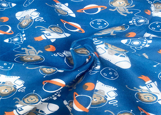 Woven Dyeing Printing Patterns Cotton Flannel Cloth For Kids Clothing
