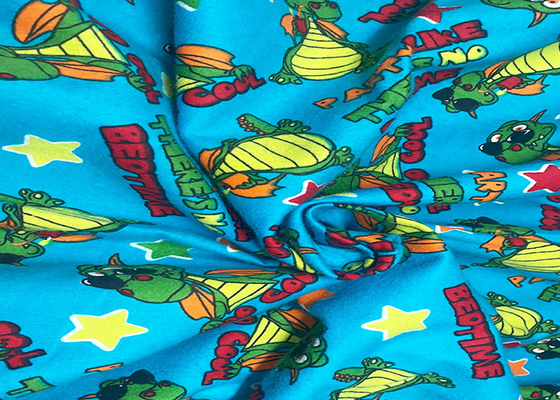 Woven Dyeing Printing Patterns Cotton Flannel Cloth For Kids Clothing